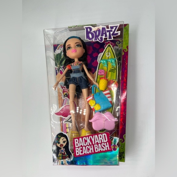 bratz Other - Bratz backyard beach bash doll jade new in box 7 accessories doll action figure